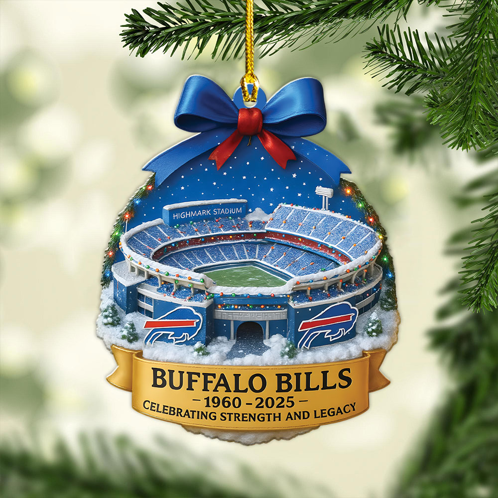 Buffalo Bills 2025 Custom Shape 2-sided Acrylic Ornament – MAITM13372