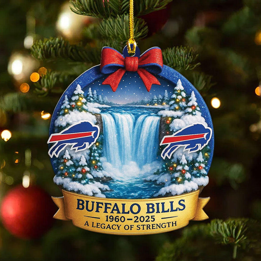 Buffalo Bills 2025 Custom Shape 2-sided Acrylic Ornament – MAITM13379