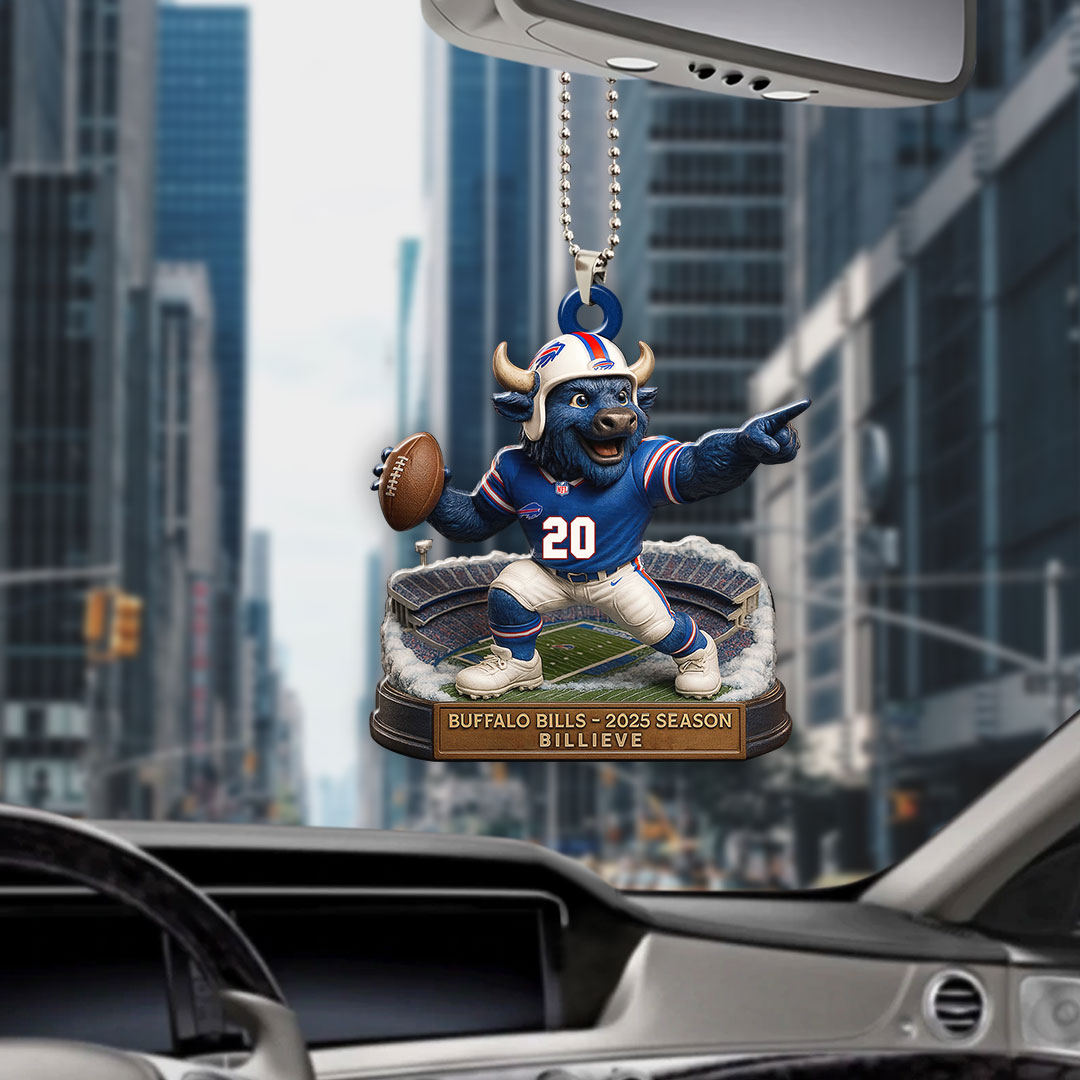 Buffalo Bills 2025 Season Custom shape 2-sided Acrylic Car Ornament – HOATT13662