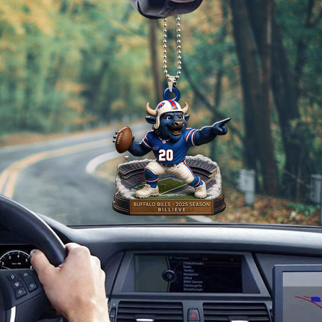 Buffalo Bills 2025 Season Custom shape 2-sided Acrylic Car Ornament – HOATT13662