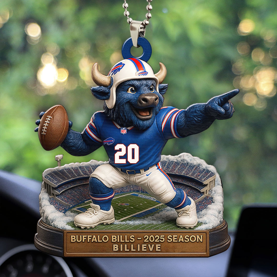 Buffalo Bills 2025 Season Custom shape 2-sided Acrylic Car Ornament – HOATT13662