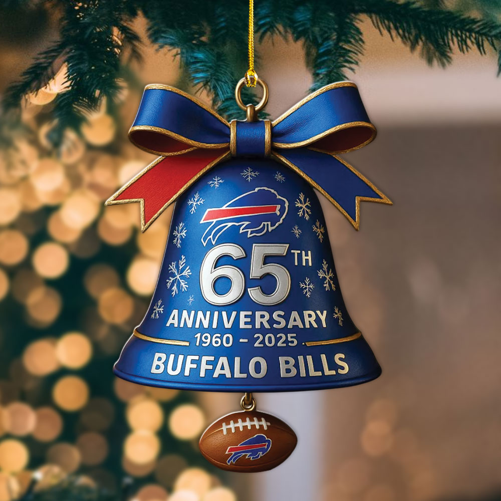 Buffalo Bills 65th Anniversary Custom Shape 2-sided Acrylic Ornament – MAITM13687