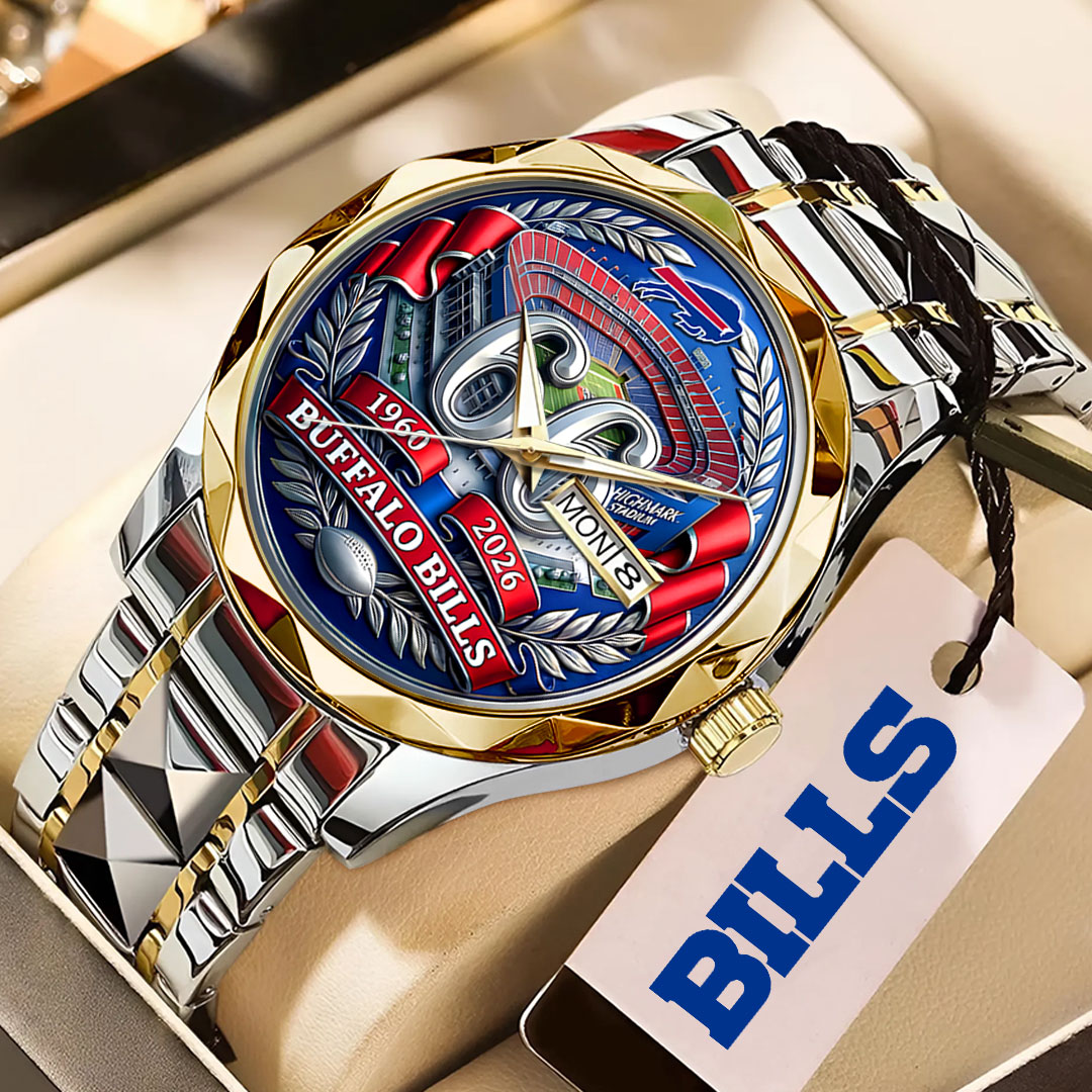 Buffalo Bills 66th Anniversary Alloy Luxury Quartz Watch – MAITM14925