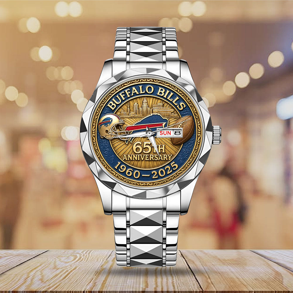 Buffalo Bills 65th Anniversary Alloy Luxury Quartz Watch – MAITM12718