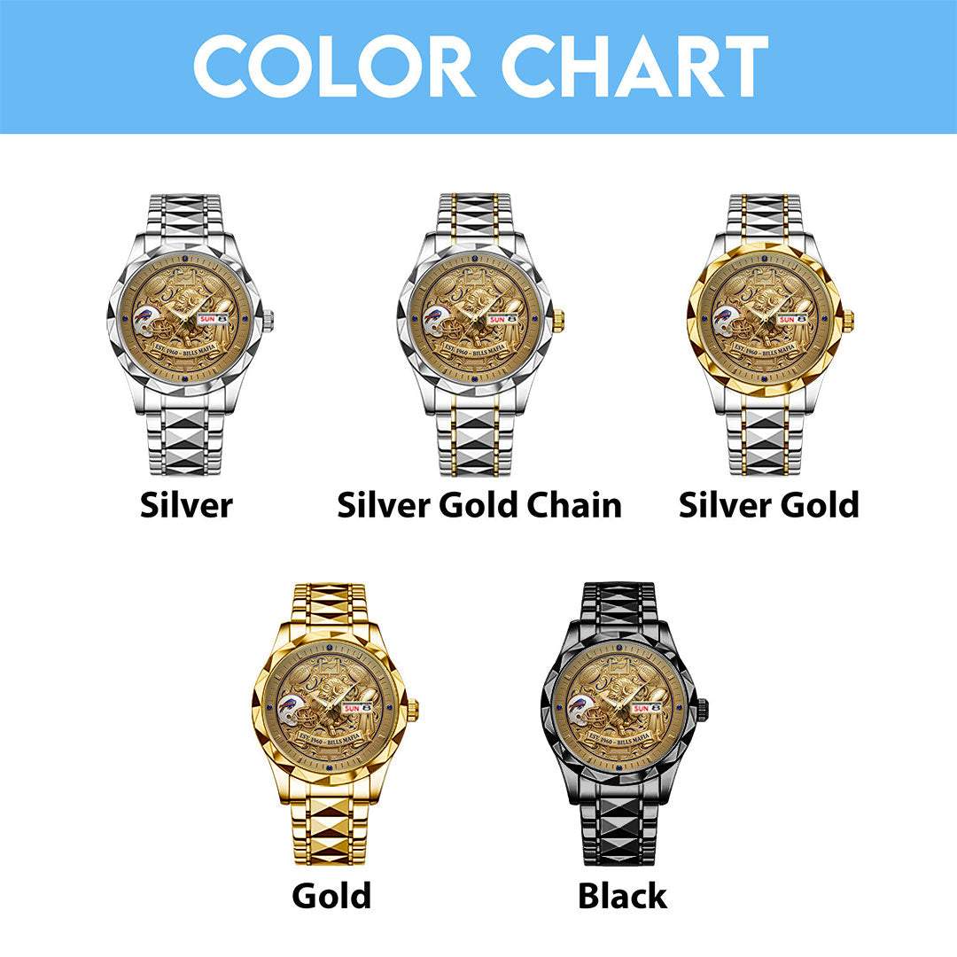 Buffalo Bills Alloy Luxury Quartz Watch – TANTN20783