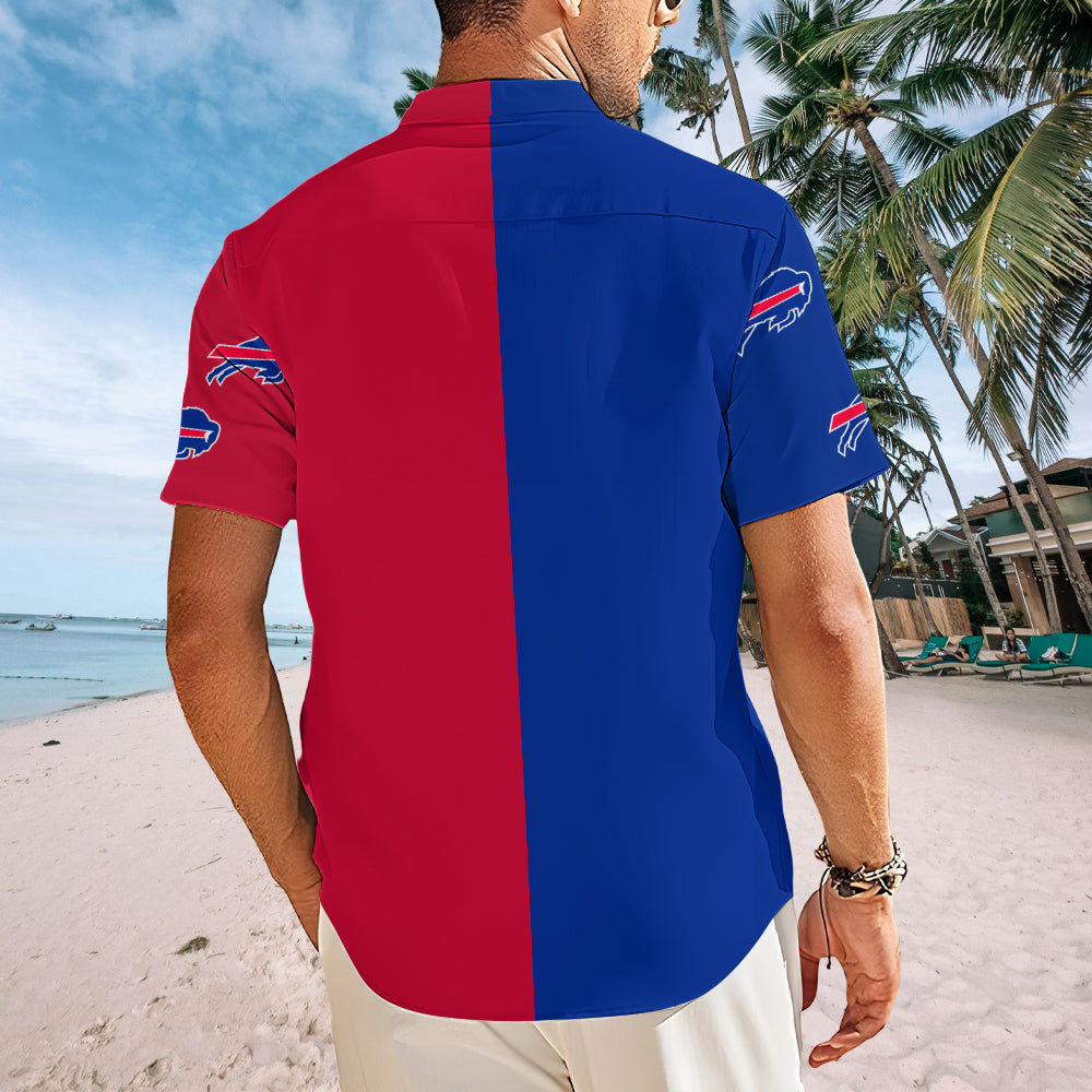 Buffalo Bills Short Sleeve Button-Down Shirt – MAITM13380