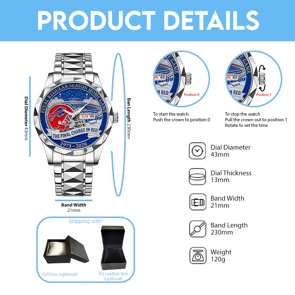 Buffalo Bills Alloy Luxury Quartz Watch – TANTN19975