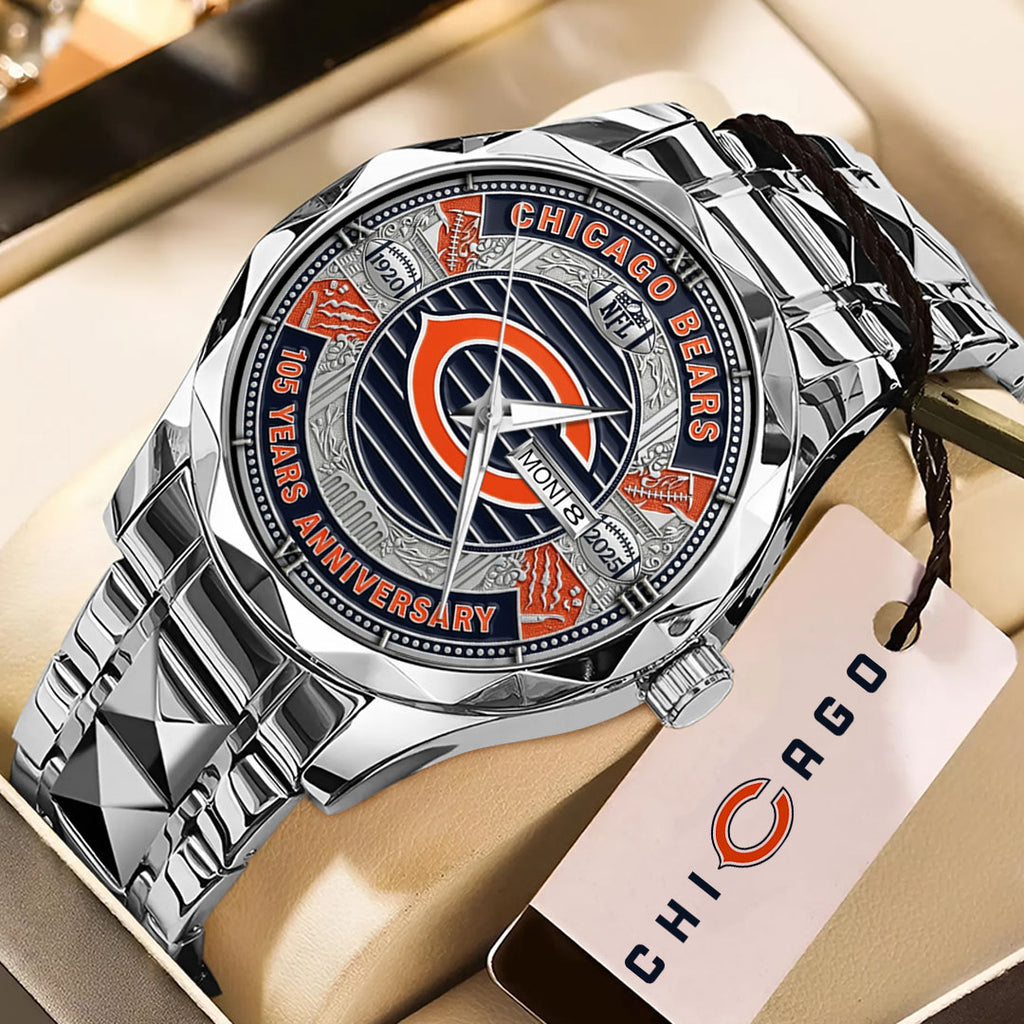 Chicago Bears 105th Anniversary 2025 Alloy Luxury Quartz Watch – TMTHU783
