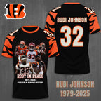 Cincinnati Bengals x Rudi Johnson 3D Apparel – TMTHU1125