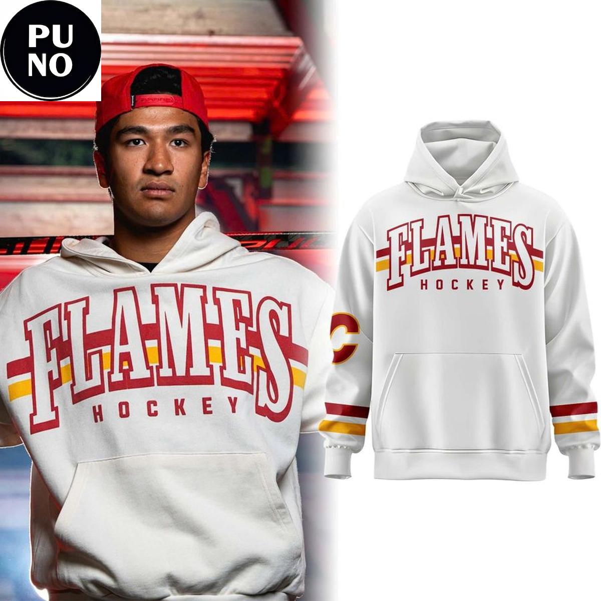 Calgary Flames 2026 Retro Logo Hoodie T-Shirt