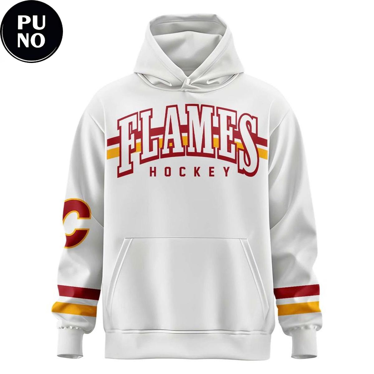 Calgary Flames 2026 Retro Logo Hoodie T-Shirt
