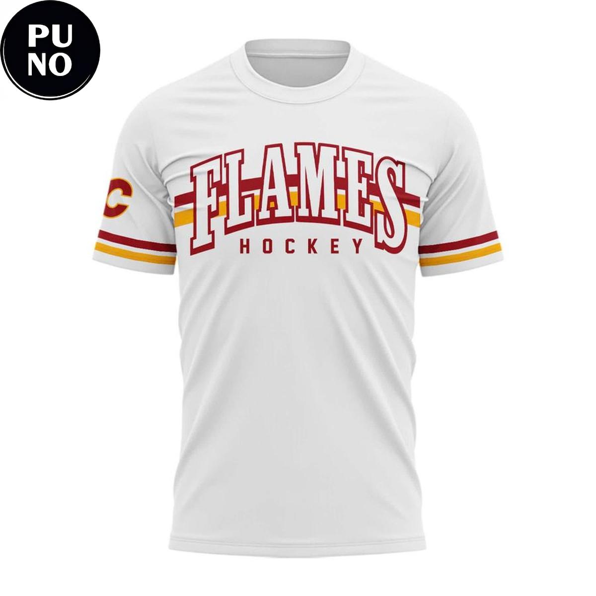 Calgary Flames 2026 Retro Logo Hoodie T-Shirt