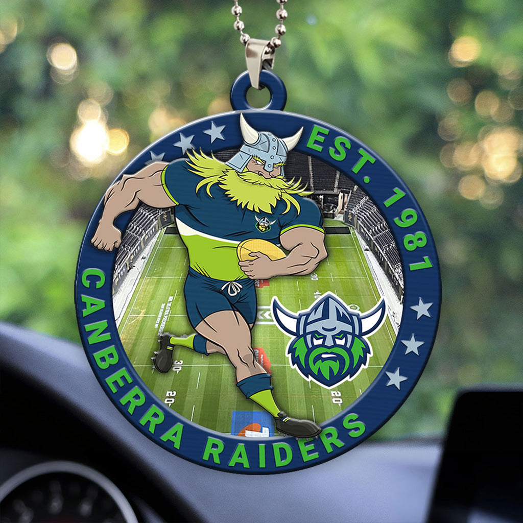 Canberra Raiders Custom Shape 2-sided Acrylic Car Ornament – HOATT13367