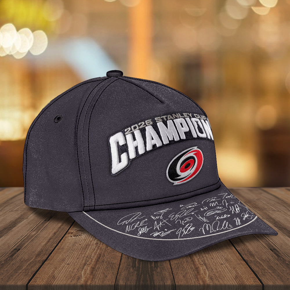 Carolina Hurricanes 2026 Stanley Cup Champions Cap Classic Cap – TMTHU6822
