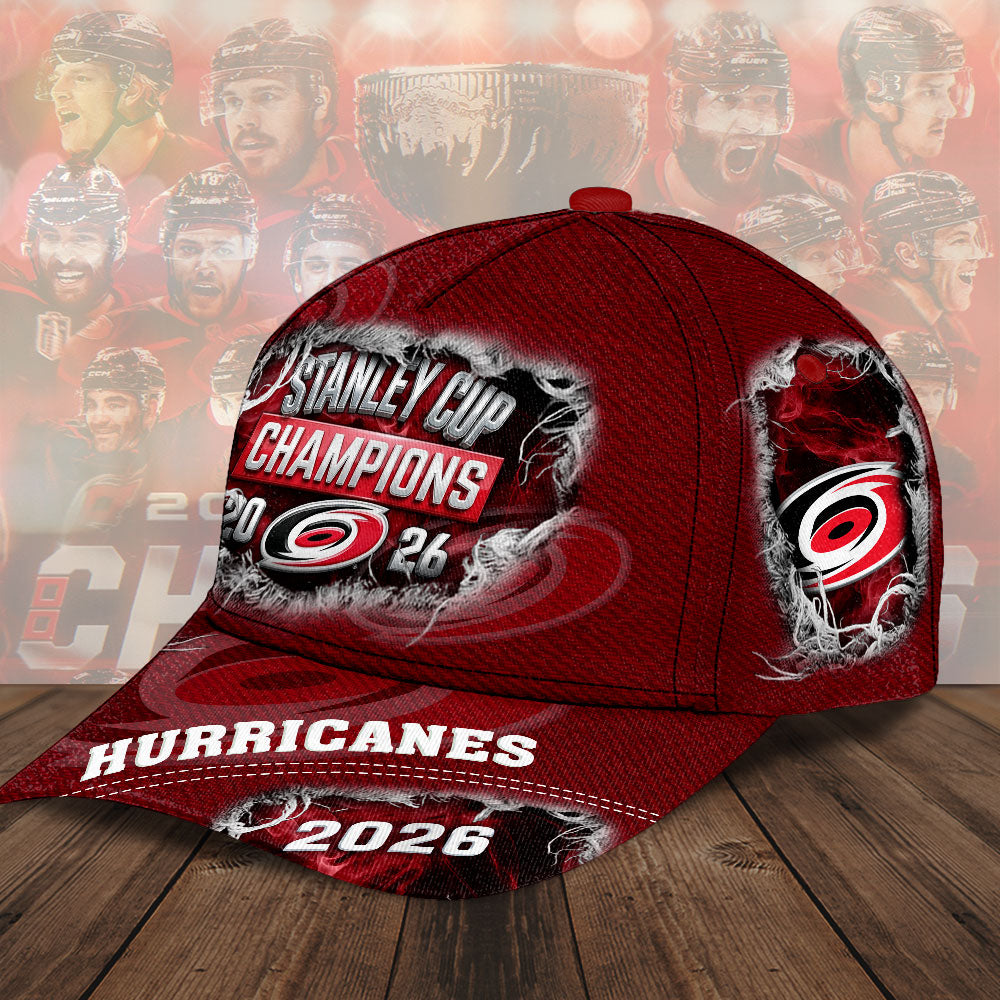 Carolina Hurricanes 2026 Stanley Cup Champions Classic Cap – TMTHU6872