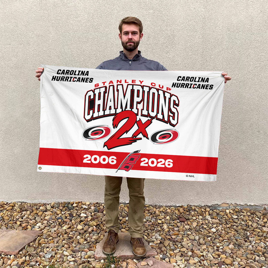 Carolina Hurricanes 2026 Stanley Cup Champions 3D Double-side House Flag – HOATT18781