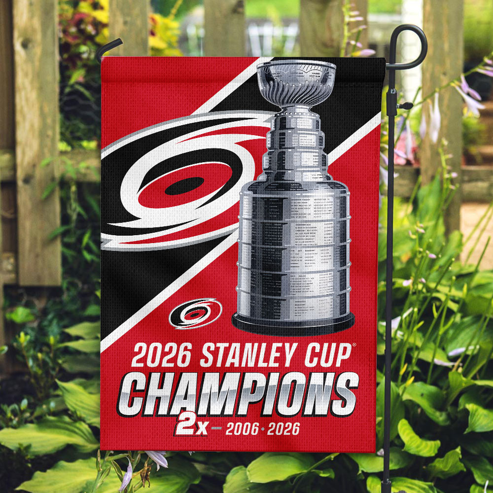 Carolina Hurricanes 2026 Stanley Cup Champions Double-side Garden Flag – TMTHU6831