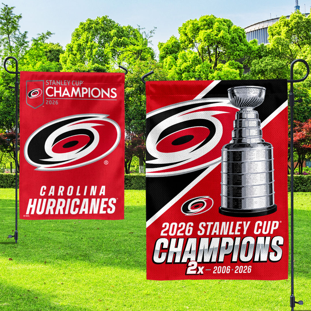 Carolina Hurricanes 2026 Stanley Cup Champions Double-side Garden Flag – HOATT18744