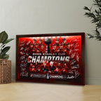 Carolina Hurricanes 2026 Stanley Cup Champions Rectangle Canvas With Inner Frame – TMTHU6876
