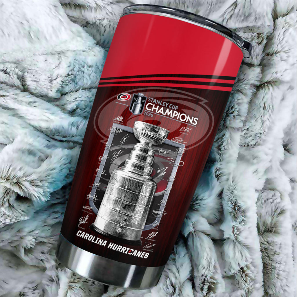 Carolina Hurricanes 2026 Stanley Cup Champions Tumbler Cup – HOATT19076