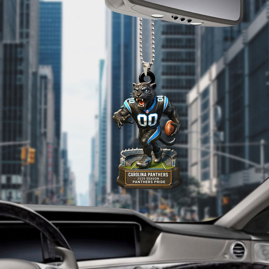 Carolina Panthers 2025 Season Custom shape 2-sided Acrylic Car Ornament – HOATT13663