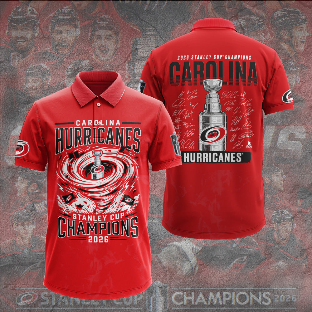 Carolina Hurricanes 2026 Stanley Cup Champions 3D Apparel – GNE7071