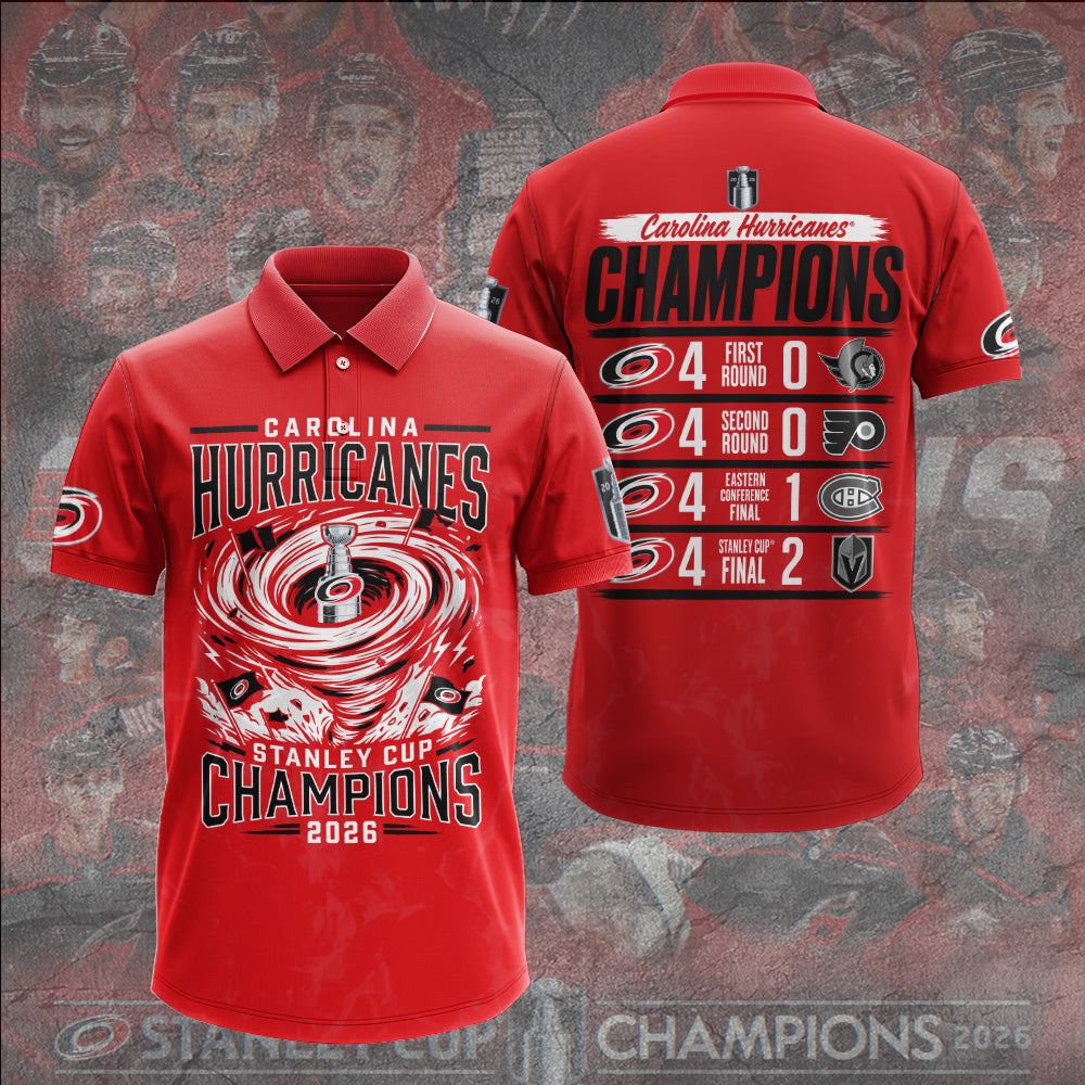 Carolina Hurricanes 2026 Stanley Cup Champions 3D Apparel – GNE7166