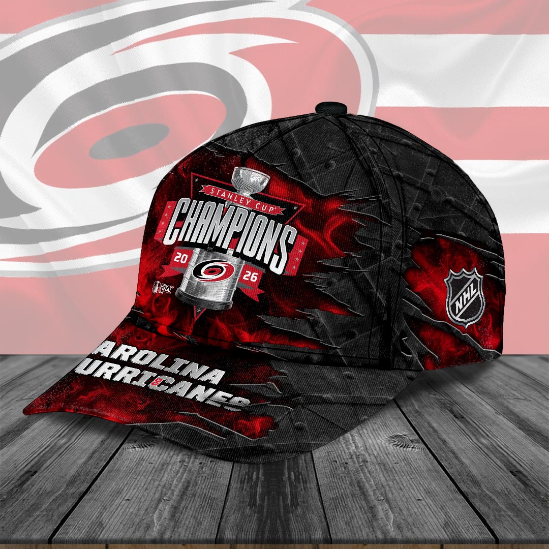 Carolina Hurricanes 2026 Stanley Cup Champions Classic Cap – HOATT18801