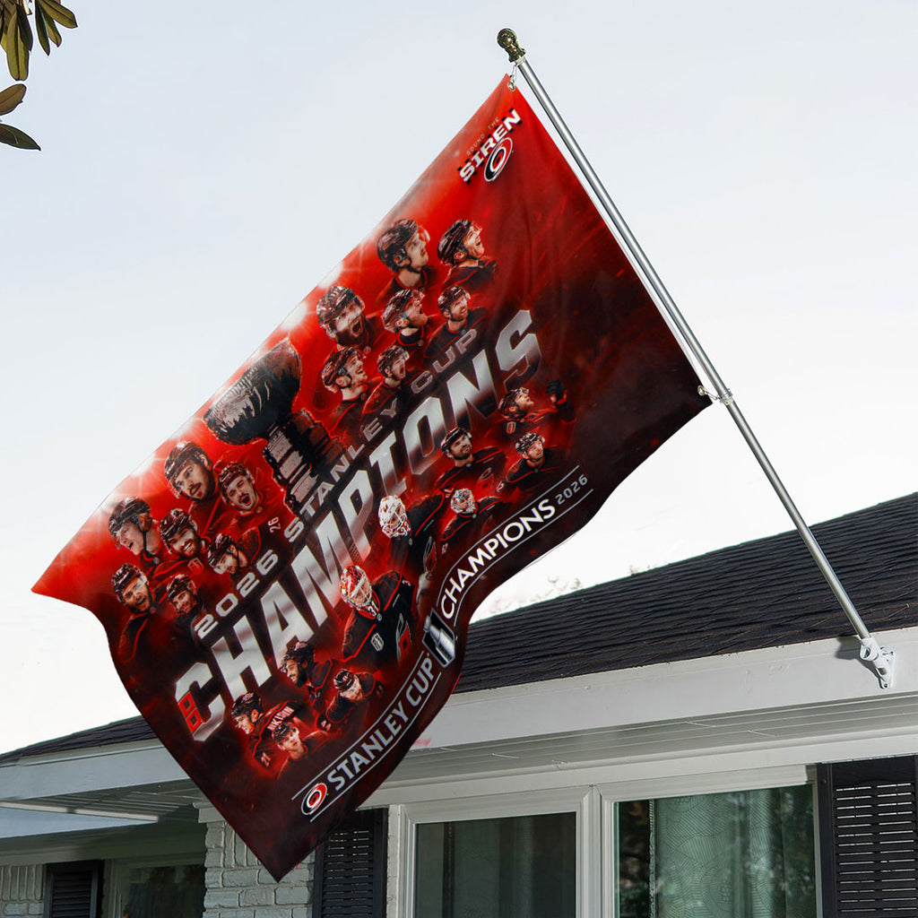 Carolina Hurricanes Stanley Cup Champions 2026 3D Double-side House Flag – TANTN23656