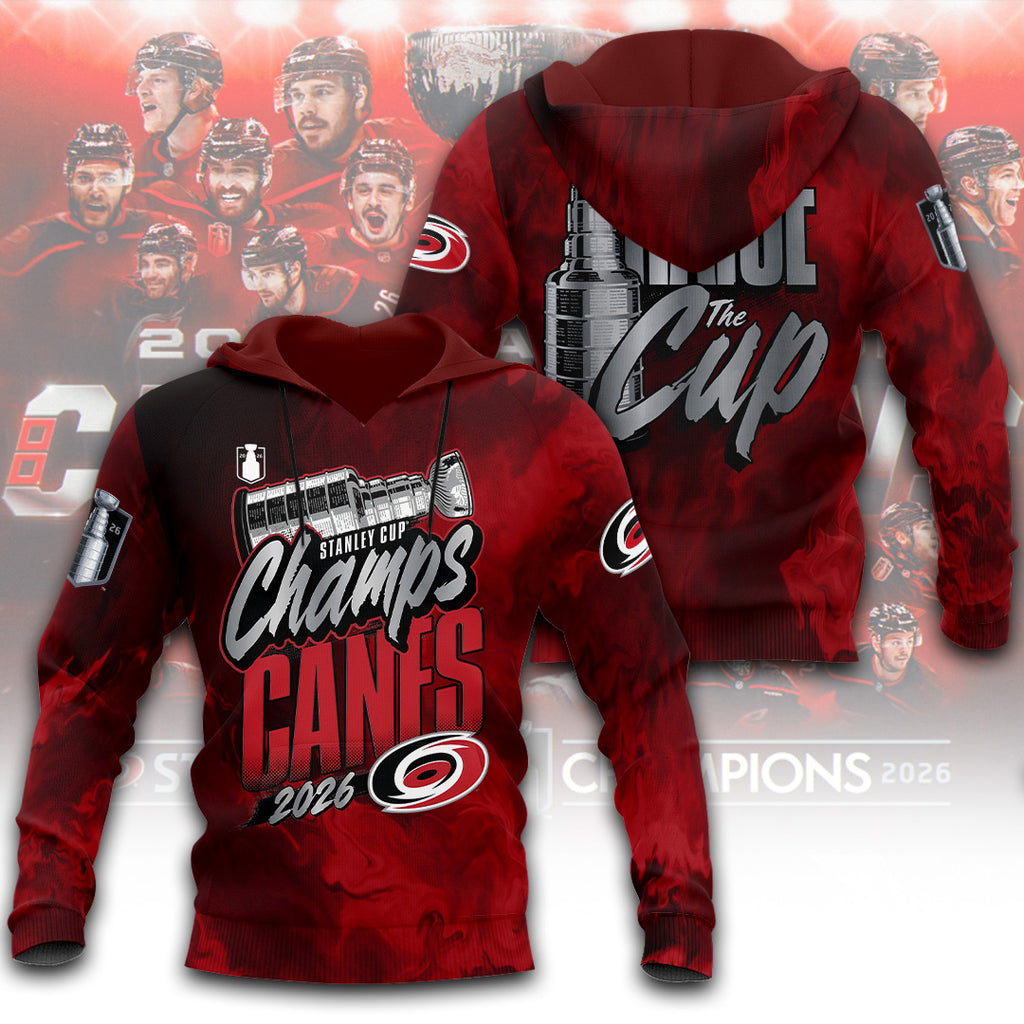 Carolina Hurricanes Stanley Cup Champions 2026 3D Apparel – TANTN23658