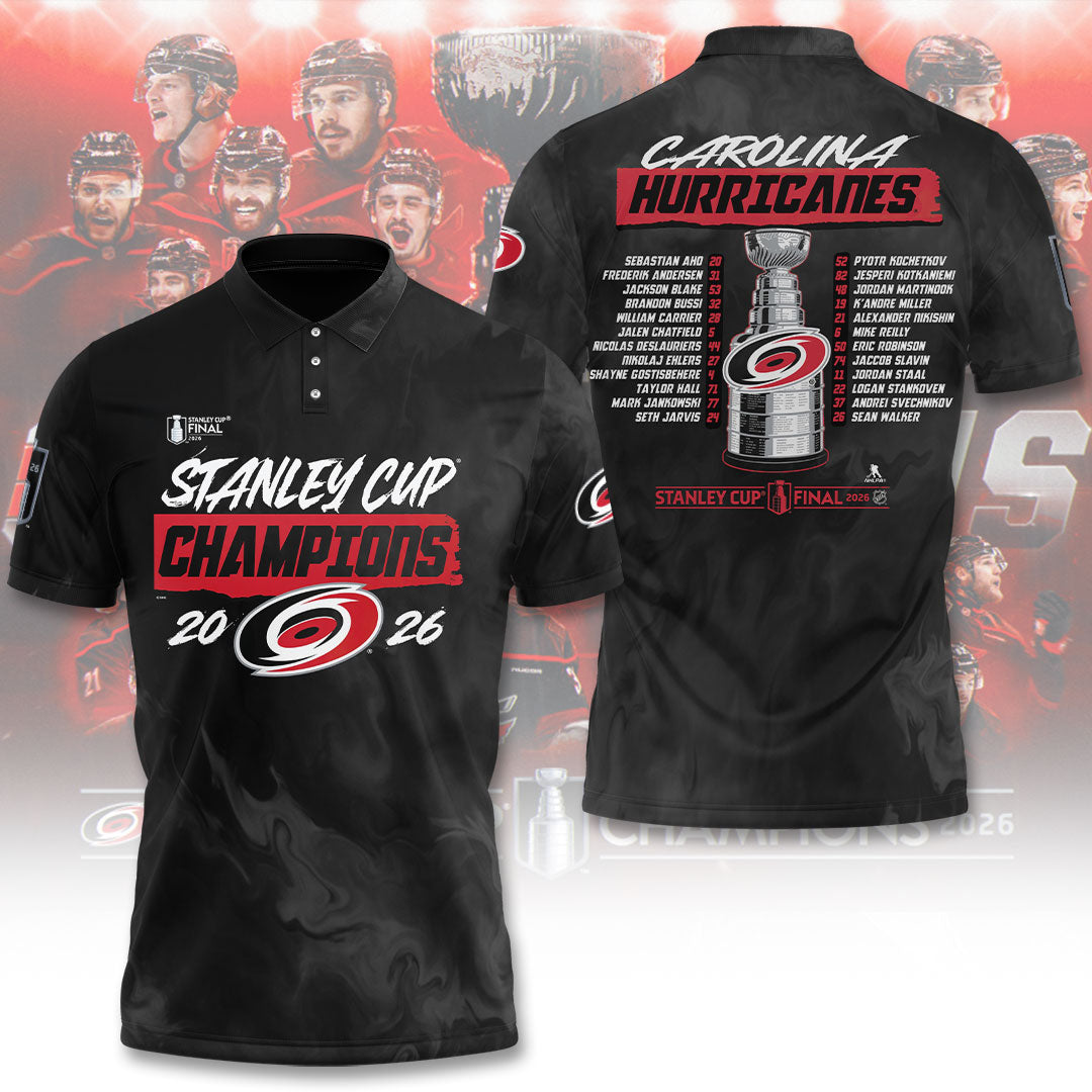 Carolina Hurricanes Stanley Cup Champions 2026 3D Apparel – TANTN23660