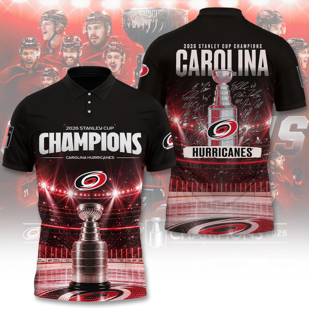 Carolina Hurricanes Stanley Cup Champions 2026 3D Apparel – TANTN23699