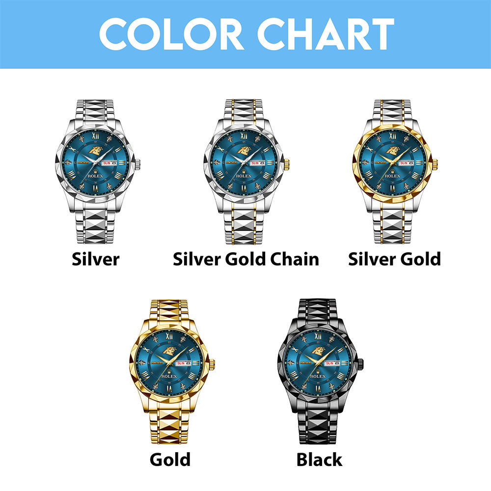 Carolina Panthers x Rolex Alloy Luxury Quartz Watch – MAITM13386