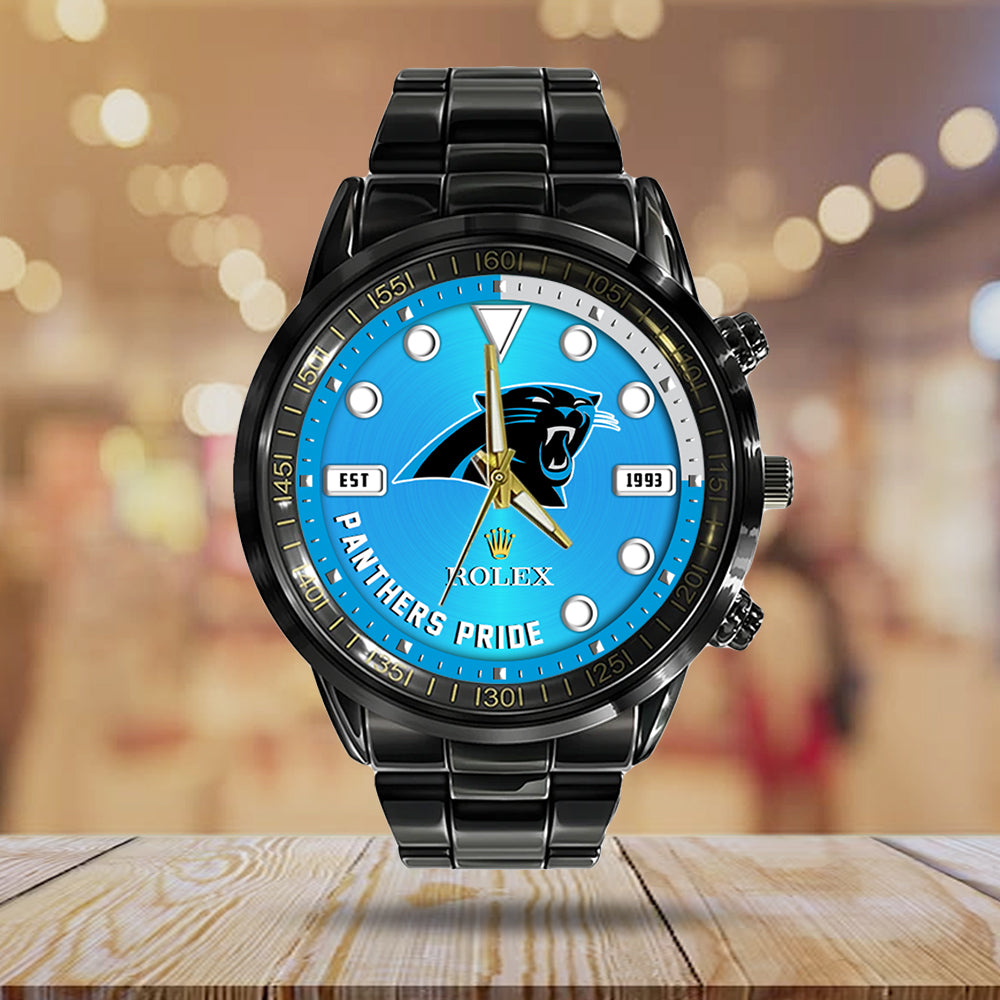 Carolina Panthers x Rolex Black Stainless Steel Watch – MAITM13228