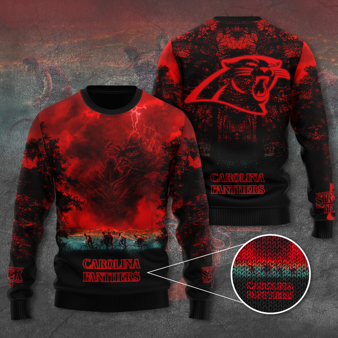Carolina Panthers x Stranger Things Ugly Sweater – TANTN17503