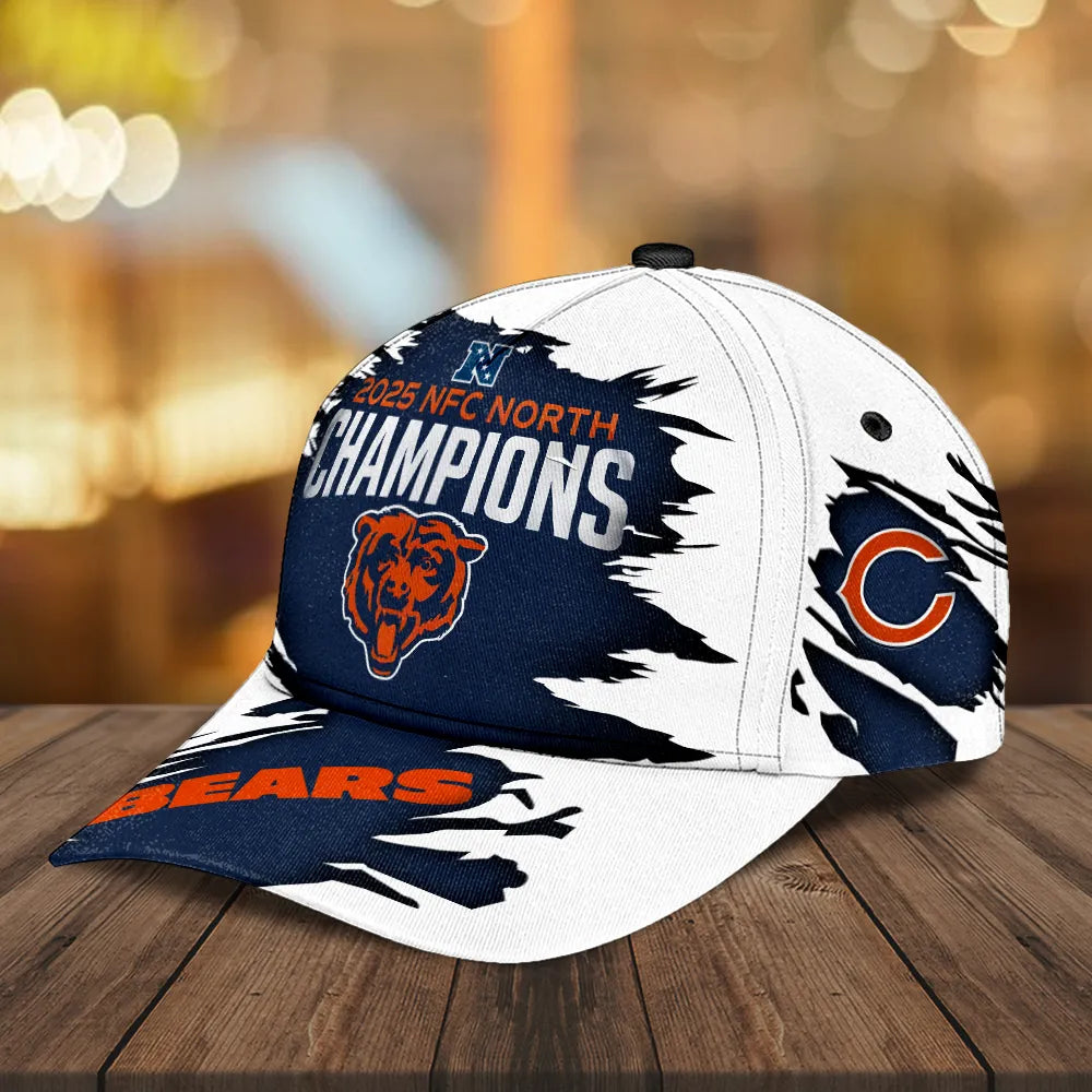 Chicago Bears 2025 NFC North Champions Classic Cap – MAITM14369