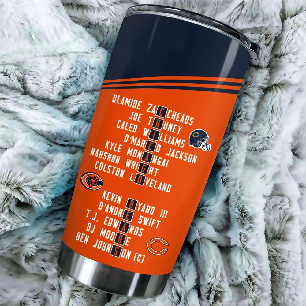 Chicago Bears 2025 NFC North Champions Tumbler Cup – HOATT15408