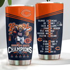 Chicago Bears 2025 NFC North Champions Tumbler Cup – HOATT15463