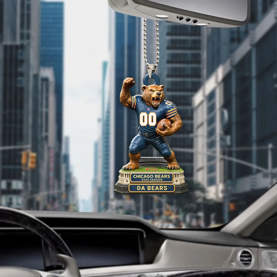 Chicago Bears 2025 Season Custom shape 2-sided Acrylic Car Ornament – HOATT13664