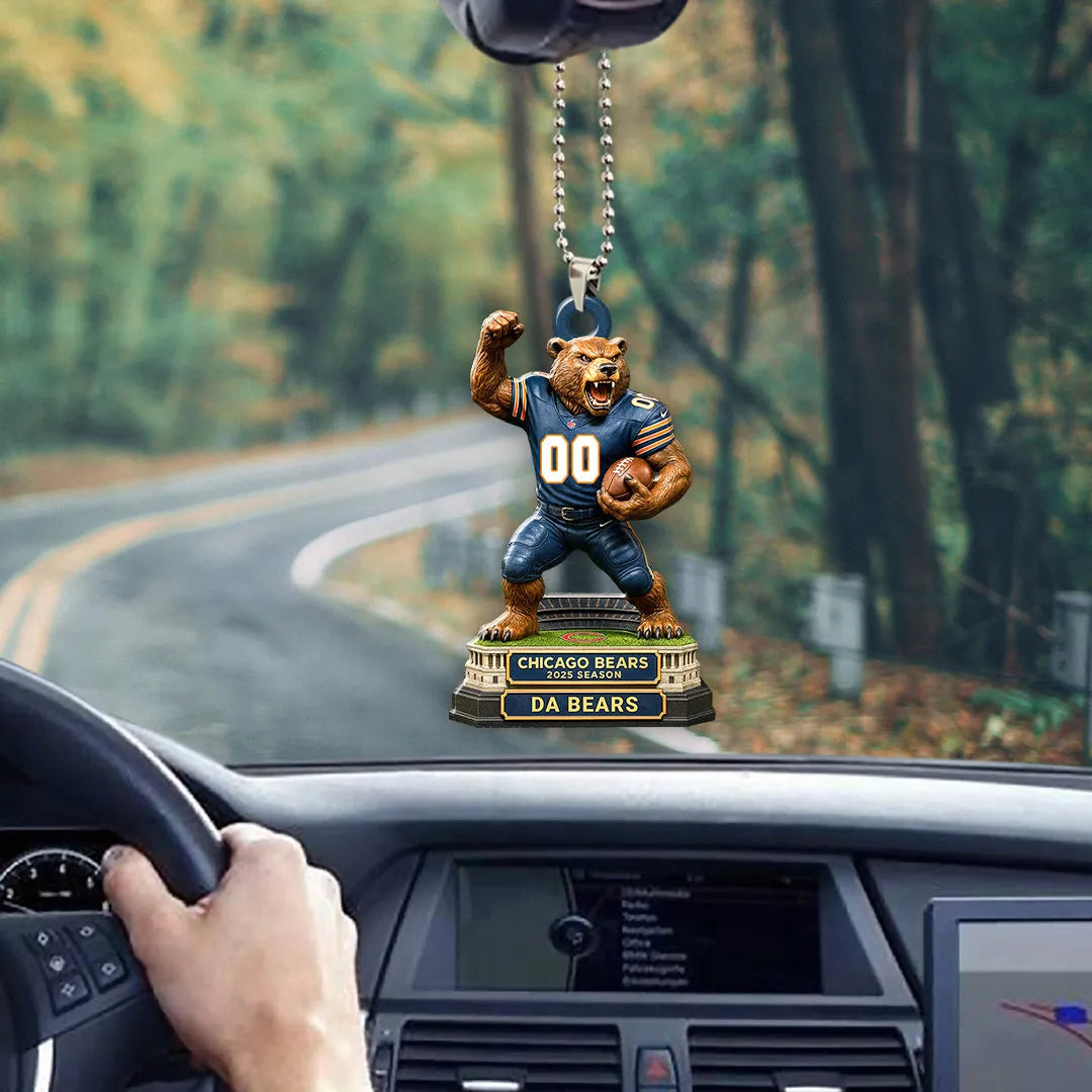 Chicago Bears 2025 Season Custom shape 2-sided Acrylic Car Ornament – HOATT13664