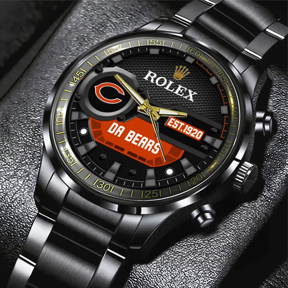 Chicago Bears x Rolex Black Stainless Steel Watch – MAITM13204