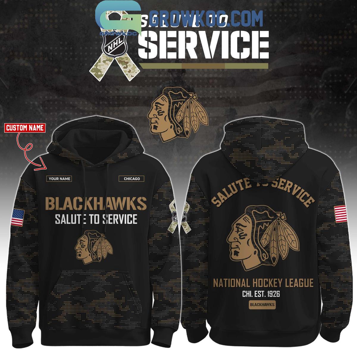 Chicago Blackhawks Salute To Service Veterans Day Hoodie Shirt
