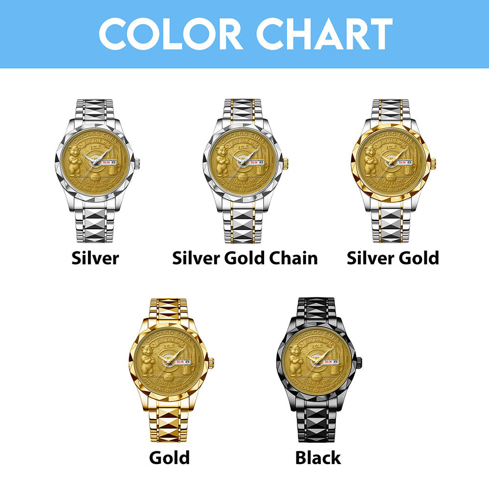 Chicago Cubs 150th Anniversary 2025 Alloy Luxury Quartz Watch – TANTN16490