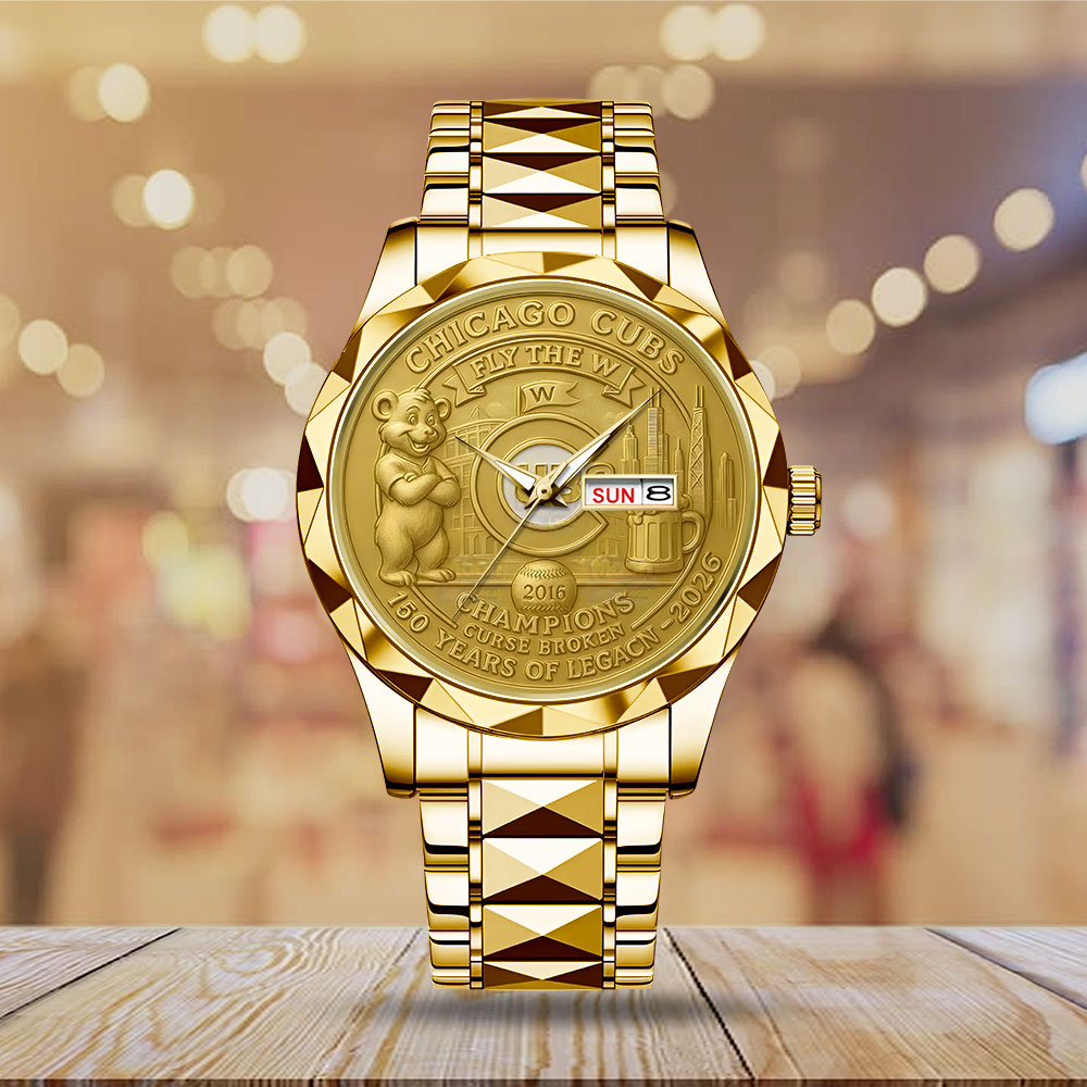 Chicago Cubs 150th Anniversary 2025 Alloy Luxury Quartz Watch – TANTN16490