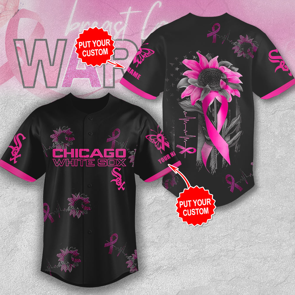 Personalized Chicago White Sox x Breast Cancer Awareness Baseball Jersey – MAITM12918