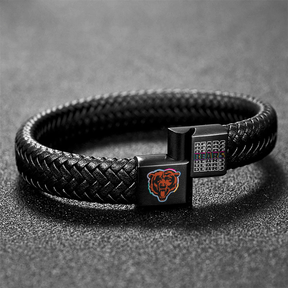 Chicago Bears Crucial Catch 2025 Braided Leather Bracelet – TANTN15917