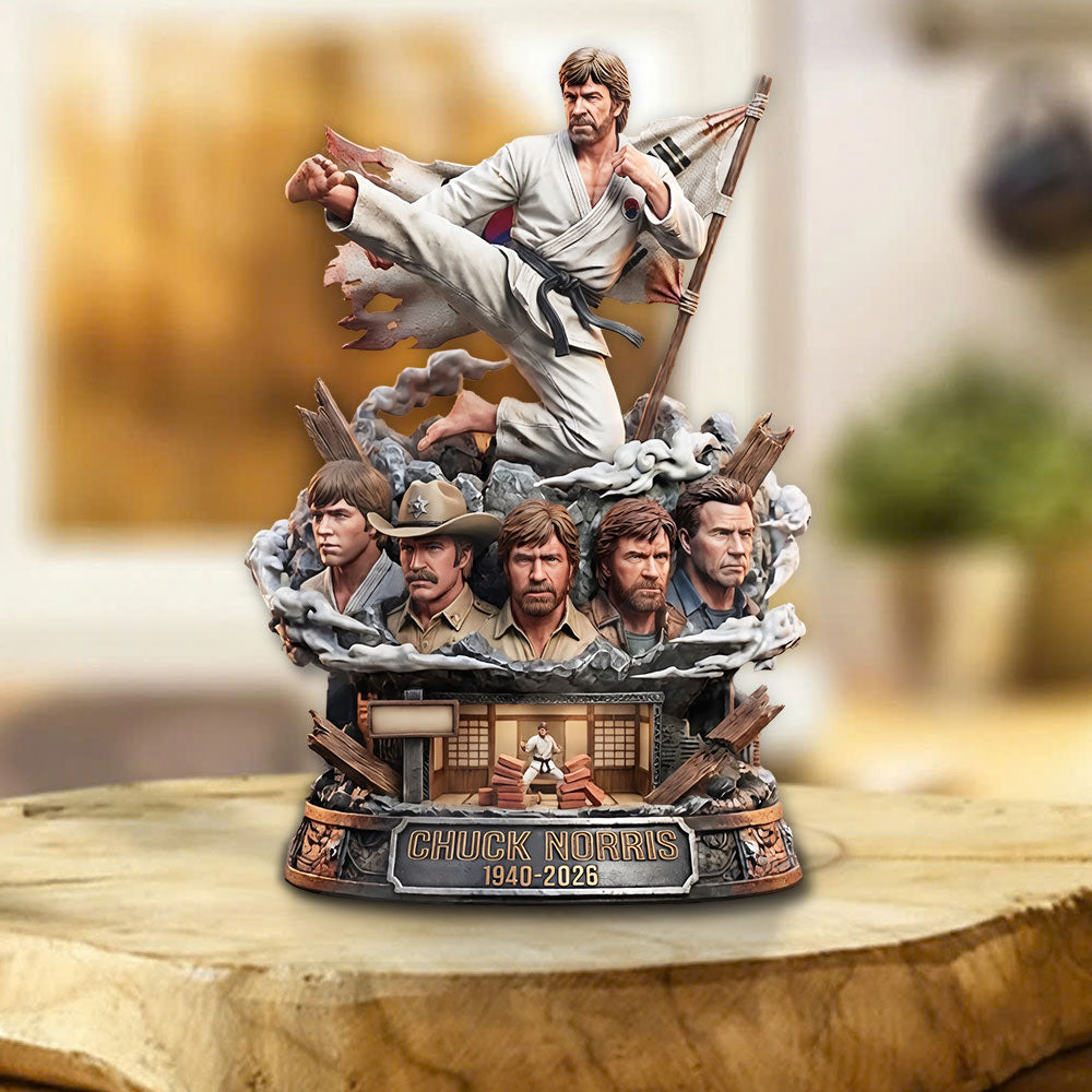 Chuck Norris Custom Shape Acrylic Plaque – TMTHU4651