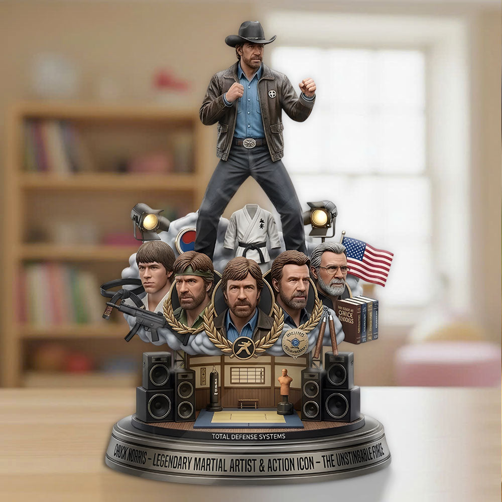 Chuck Norris Custom Shape Acrylic Plaque – TMTHU4652