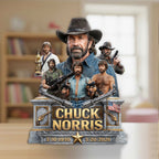 Chuck Norris Custom Shape Acrylic Plaque – GNE5599