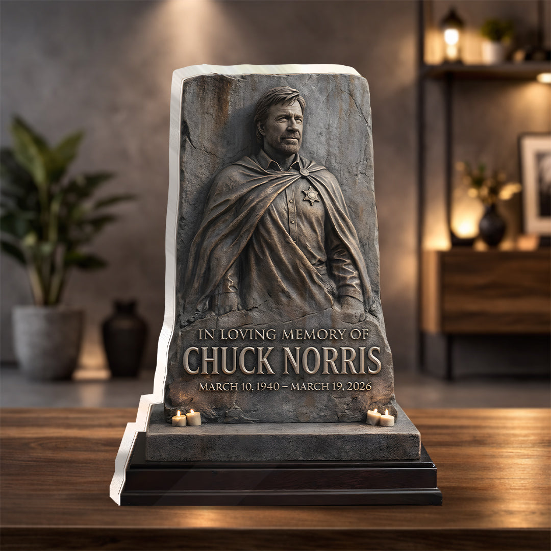 Chuck Norris Custom Shape Acrylic Plaque – GNE5677